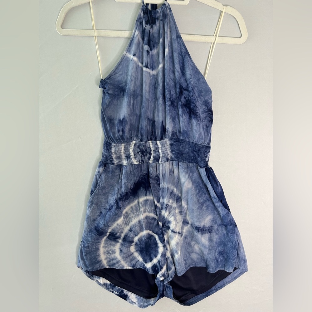 Blue Tie Dye Cover Up